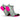 Marathon Fresh Socklet Min - Sage/Fluo Pink - RunActive
