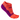 Toes Socklet Min - Hot Coral/Grape Juice/Charcoal - RunActive