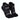 Hilly Toes Socklet Min - Black/Grey/Light Grey