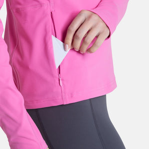 Gym+Coffee Relentless Quarter Zip (Womens) - Empower Pink