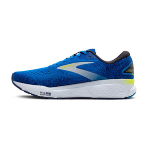 Brooks Ghost 16 (Mens) - Electric Blue/Navy/Lemon