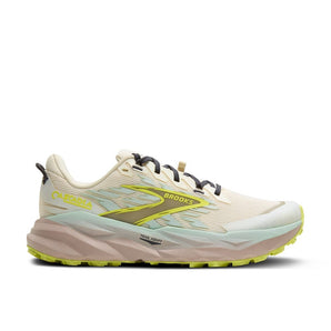 Brooks Cascadia 19 wide (Women's) - Coconut/Misty Blue/Ebony