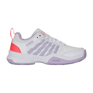 K-Swiss Court Express 2 Clay (Womens) -White/OrchidPetal/Nblaze