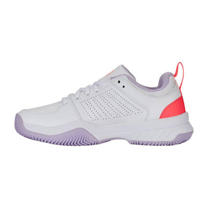 K-Swiss Court Express 2 Clay (Womens) -White/OrchidPetal/Nblaze