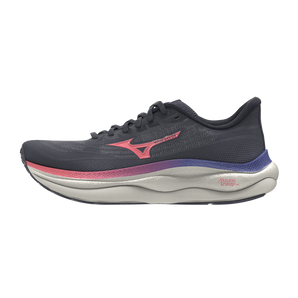 Mizuno Wave Sky 9 (Womens) - Odyssey Gray/Striking Coral/Iris Bloom
