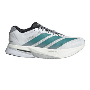 Adidas Adizero Boston 13 (Mens) - White/Pure Teal/Grey