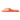 Orange Archies flip flop on a white background