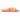 Orange Archies flip flop on a white background