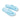 Pair of sky blue Archies flip flops on a white background