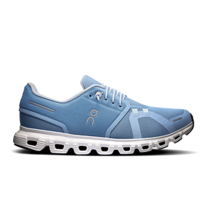 On Running Cloud 6 (Women's) - Chambray/White