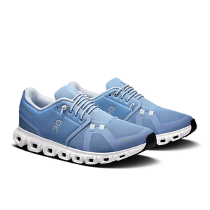 On Running Cloud 6 (Women's) - Chambray/White