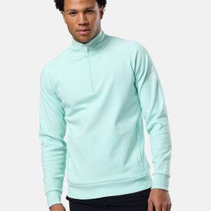 Gym + Coffee Chill Half Zip (Mens) - Mint
