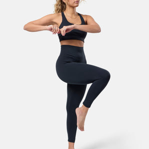 Gym+Coffee Soft Motion Leggings 7/8 (Womens) - Black