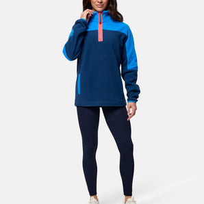 Gym+Coffee Polar Fleece (Unisex) - Petrol Blue