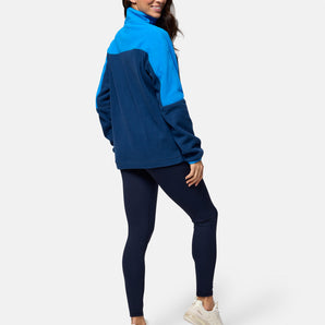Gym+Coffee Polar Fleece (Unisex) - Petrol Blue