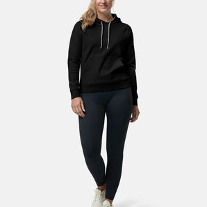 Gym+Coffee Chill Pullover Hoodie (Womens) - Black