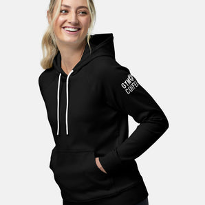 Gym+Coffee Chill Pullover Hoodie (Womens) - Black