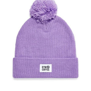Gym+Coffee Bobble Beanie - Lilac