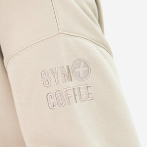 Gym+Coffee Snap Collar Sierra Sweatshirt (Unisex) - Rich Taupe