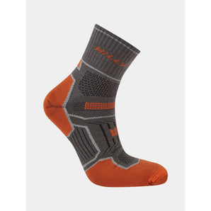 Hilly Unisex Twin Skin Anklet Med - Dark Grey/Orange