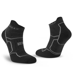 Hilly Unisex Twin Skin Socklet Min Med - Black/Anthracite