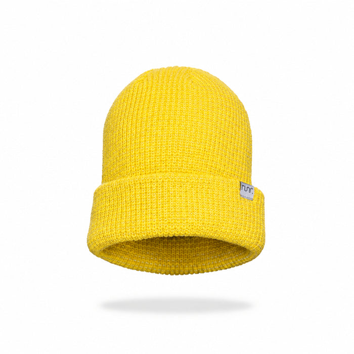Runr Midnight Yellow Reflective Beanie Hat