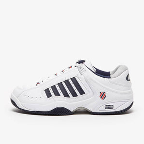K Swiss Defier Mens - White/Dress Blue/Fiery Red
