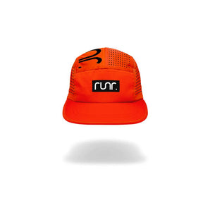 Runr Lumos Reflective Technical Running Hat - Midnight Orange