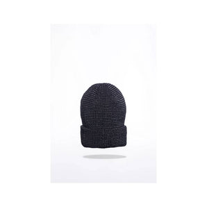 Runr Midnight Black Reflective Beanie Hat