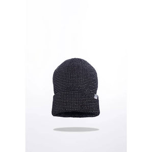 Runr Midnight Black Reflective Beanie Hat