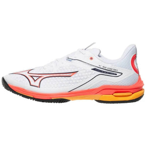 Mizuno Wave Exceed Tour 6 (Men's) -White/Fiery Coral/Citrus