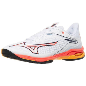 Mizuno Wave Exceed Tour 6 (Men's) -White/Fiery Coral/Citrus