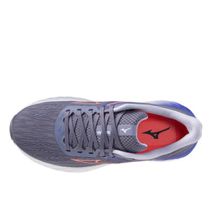 Mizuno Wave Inspire 21 (Womens) - Blue Granite/Striking Coral/Iris Bloom