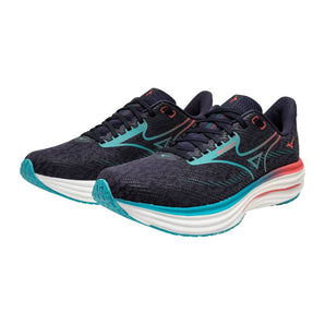 Mizuno Wave Rider 29 (Mens) - Odyssey Grey/Capri Breeze/Calypso Coral