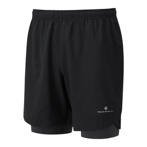 Ronhill Men's Life 7" Twin Short - Nightshade/CharcMarl