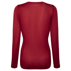 Ronhill Tech Long Sleeve Tee (Womens) - Â Jam/Flame