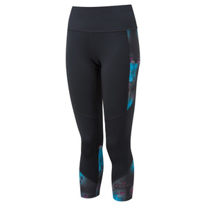 Ronhill Wmn's Life Satori Crop Tight - Grape Shadow Swirl