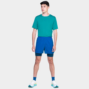 Ronhill Men's Tech Twin 5" Short - Seafaring/Dark Navy
