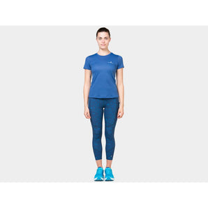 Ronhill Tech Crop Tight (Womens) - Tidal/Raindrops