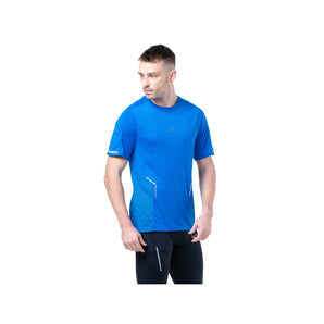 Ronhill Reflect S/S T-Shirt (Mens) - Electric Blue/Marl/Reflect
