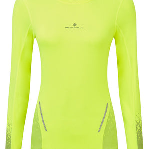 Ronhill Tech Reflect L/S Tee (Womens) - Fluo Yellow/Reflect