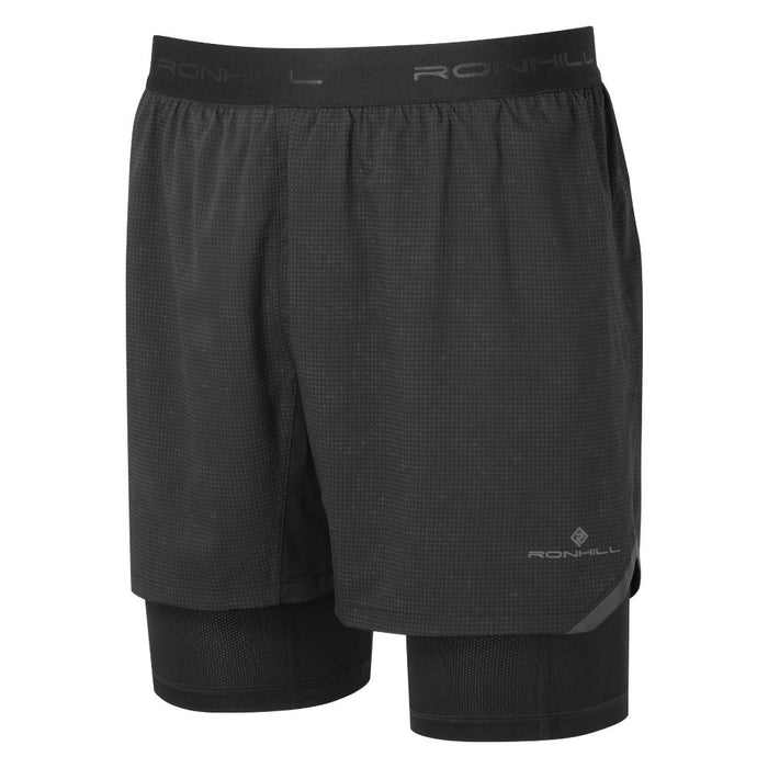 Ronhill Reflect Lux 5" 2in1 Short (Mens) - Black Reflect