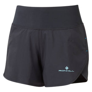 Ronhill Tech 4.5" Short (Womens) - Black/Aquamint
