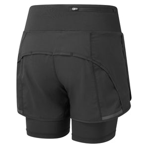 Ronhill Tech 4.5" Twin Short (Womens) - All Black