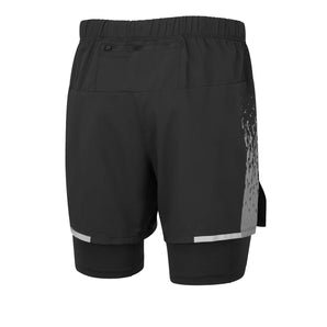 Ronhill Tech Reflect 5" Twin Short (Mens) - Black/Reflect