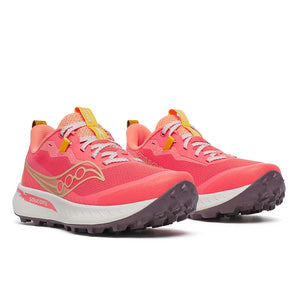Saucony Peregrine 15 (Womens) - Coral/Salmon