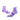 Versus Purple Bloom Running Ankle Socks
