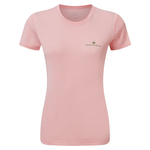 Ronhill Core S/S Tee (Womens) - Fairway/Bubblegum