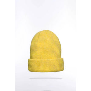 Runr Midnight Yellow Reflective Beanie Hat