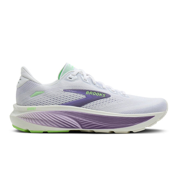 Brooks - Brooks Ghost 18 (Women's) - White/ Purple Hebe/ Green - Prosportswear Ltd T/A RunActive